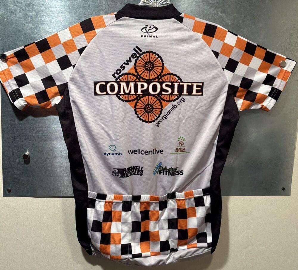 Primal Cycling Jersey Small Roswell Composite Men's Sport Cut Raglan  NEW w/Tags